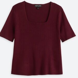 LIMITED TIME SALE - Fitted Ribbed Sweater Top NWT - Large